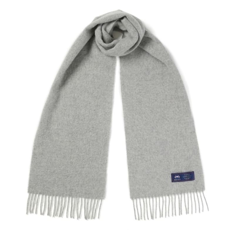 ABRAHAM MOON Шарф из мериносовой шерсти 25 см - Серебристый