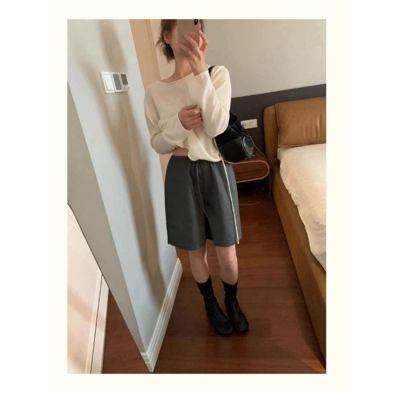 Новые кожаные ботинки на плоской подошве с квадратным носом в ретро-стиле для женщин, универсальная обувь, ботинки телесного цвета