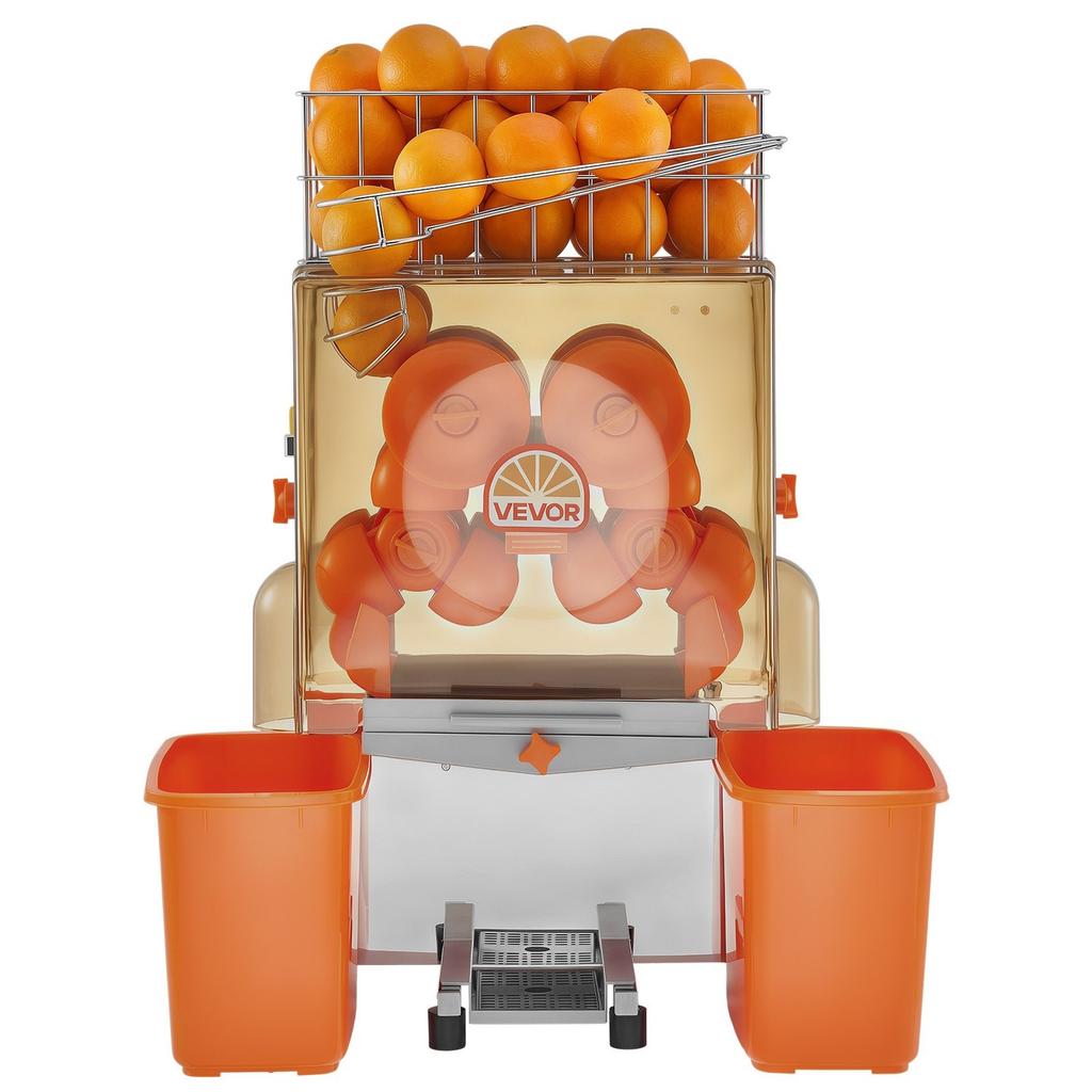 Commercial Orange Juicer Machine, 120W Electric Orange Juice Press, Stainless Steel Orange Squeezer for 20 per Minute, Lemon Citrus Pomegranates
