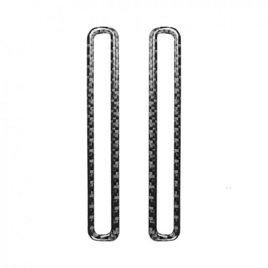 2Pcs for Dodge Challenger 2015- Carbon Fiber Door Air Vent Outlet Cover Trim