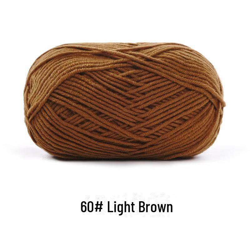 4-х ниточная пряжа из гребенного хлопка для кукол ручной работы, 40 г молочного хлопка, набор материалов для кукол своими руками