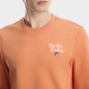 Fila Heritage Fashion Простая Классическая Базовая Повседневная Удобная Универсальная Вязаная Толстовка с Круглым Вырезом Мужская толстовка Ярко-Оранжевая F11M618202FOR