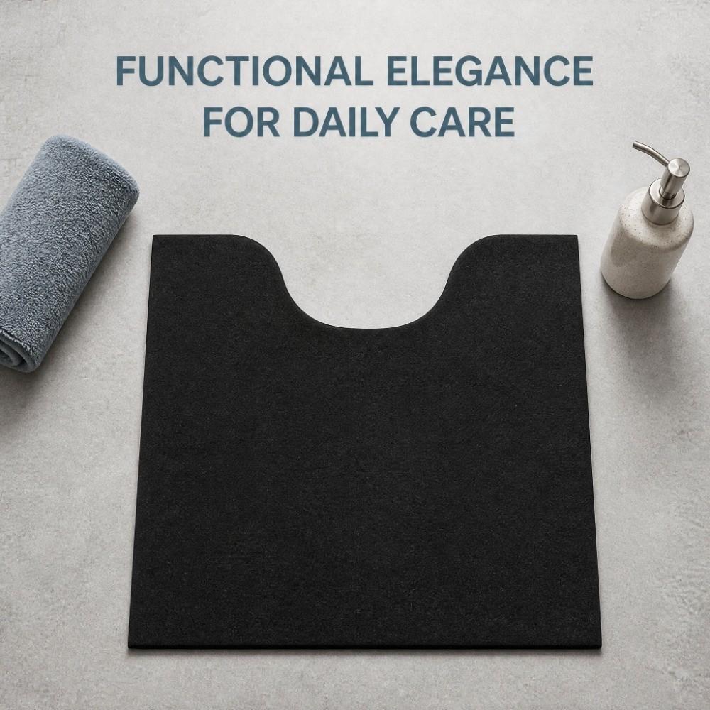 6 Pack U Shape Toilet Rug Absorbent Toilet Floor Mat Durable Toilet Mat Home