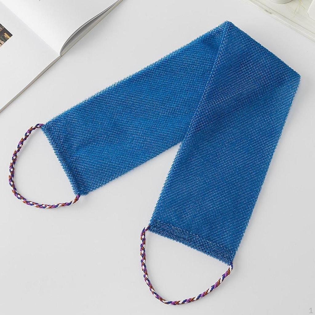 Мочалка для тела с ручками для мужчин и женщин, быстросохнущая отшелушивающая мочалка