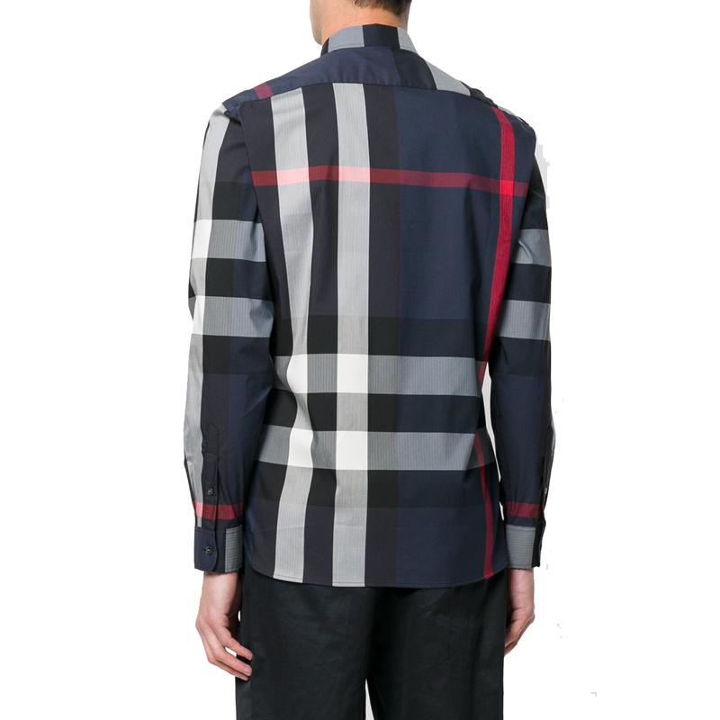 Burberry Shirt Men's Marine Blue 40458361