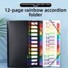 Large-capacity A4 Partition Folder with 12 Pockets Portable Documents Organizer  Coupon
