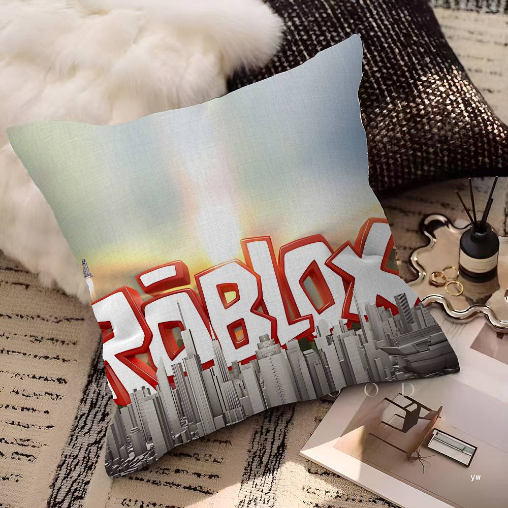 Hot Game-R-Robloxs Cushion Cover Pillow Cover Decor Pillowcase Printed Cushion Case For Couch
