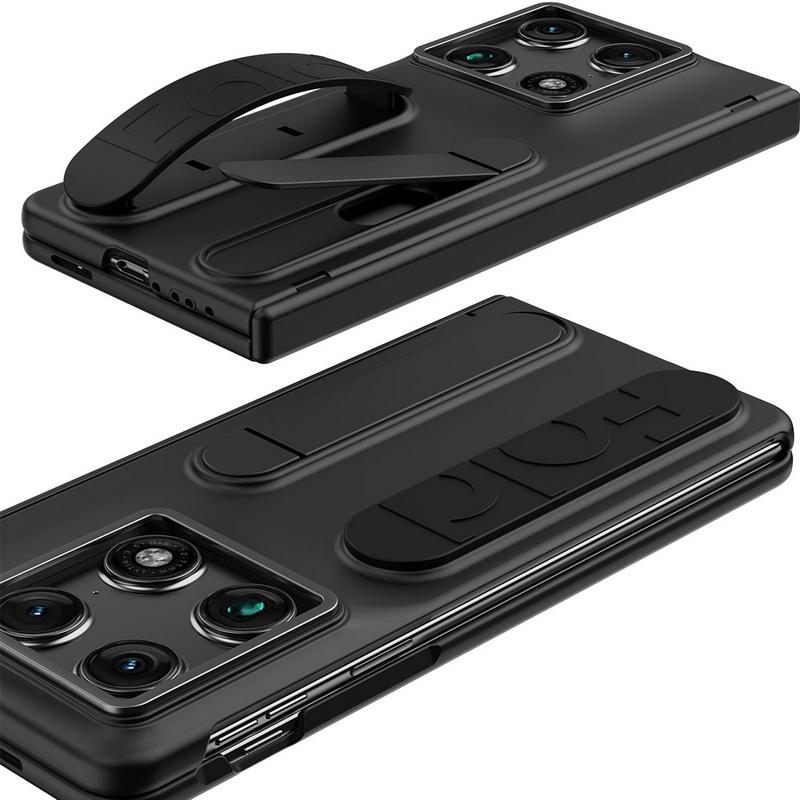 Чехол-держатель для телефона на шарнире для Motorola Moto Razr Fold, Гибридный TPU+PC, Защитная пленка для экрана, Ударопрочная крышка-подставка