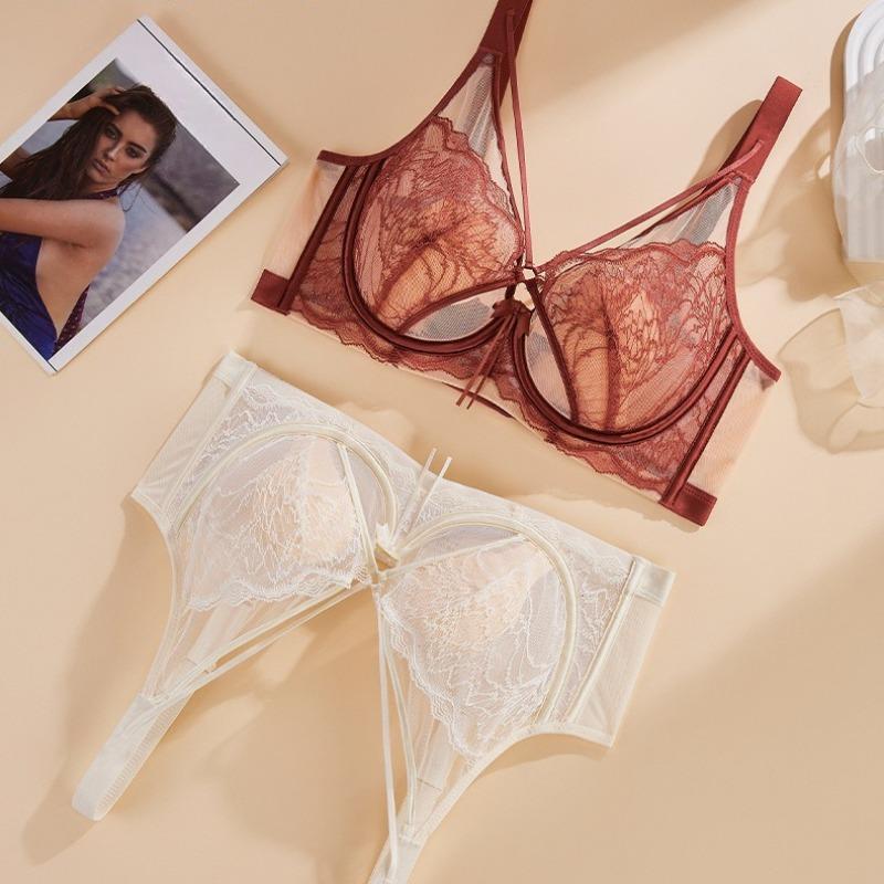 Кружевной бюстгальтер с чашками в виде кроличьих ушек, тонкий, приподнимающий и поддерживающий, хрустальный бюстгальтер, который визуально уменьшает большую грудь