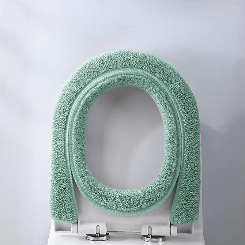 Универсальный чехол для унитаза, кольцо для унитаза, подушка на сиденье для унитаза, украшение для ванной комнаты, коврик для туалета с ручкой