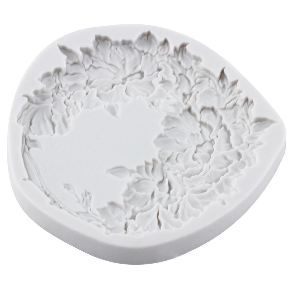 Силиконовая форма для барочной фоторамки, гирлянда из пионов, бабочка, роза, формы для мастики, инструменты для украшения торта, тематический торт, десерт, украшенный шоколадом, форма для конфет