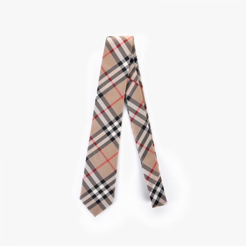 Burberry 8011693 A7026 Шелковый галстук в клетку винтаж