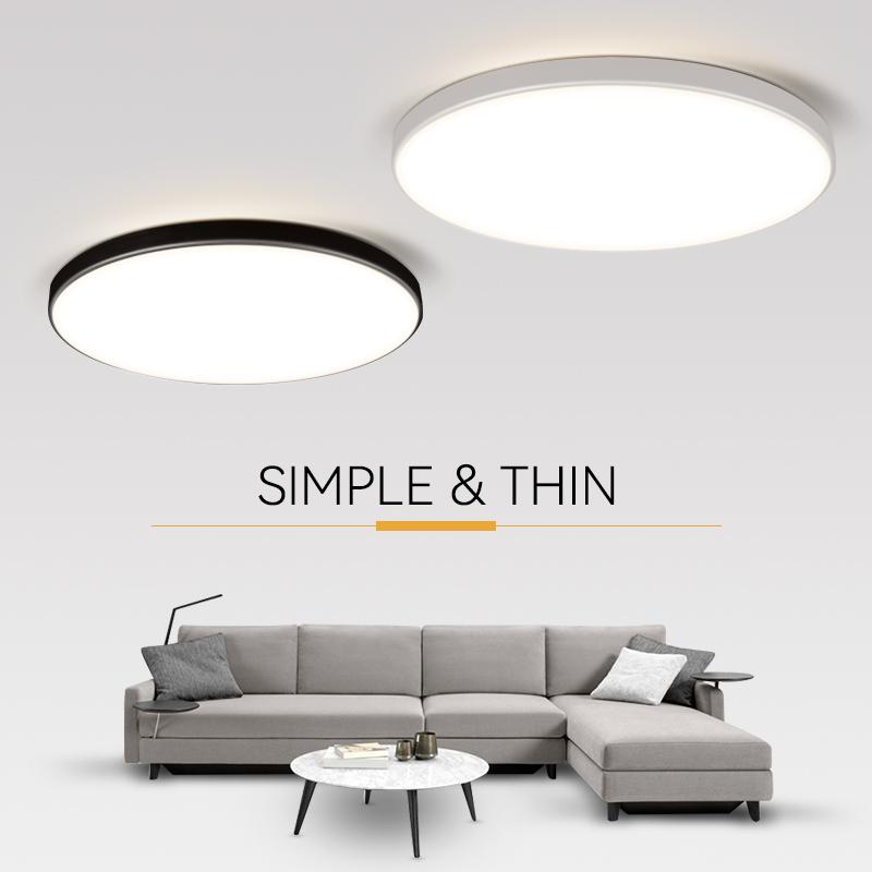 Modern Led Ceiling Lamp 220V 18W 30W Ultra Thin Ceiling Lights for Living Room Bathroom Home Lighting