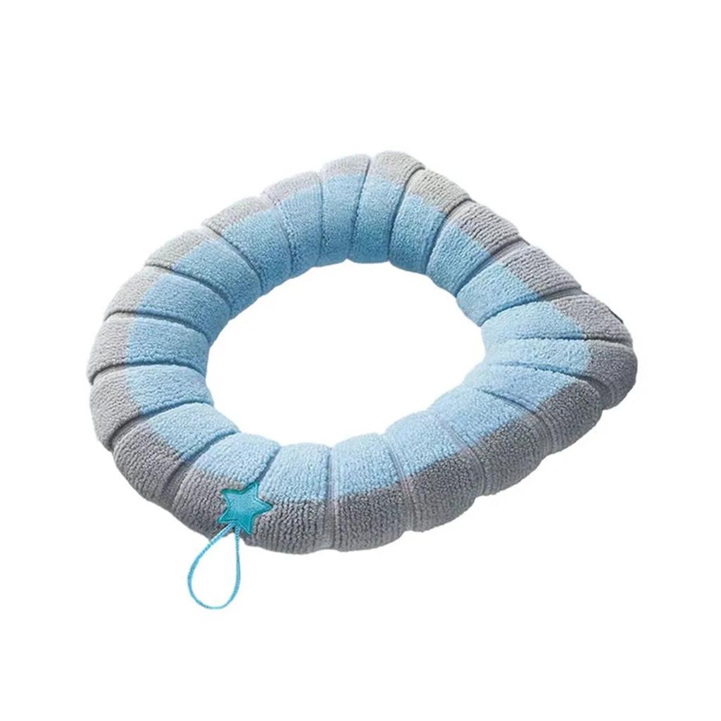 Мягкие эластичные чехлы на сиденья для унитазов, моющиеся из толстой ткани, зимние