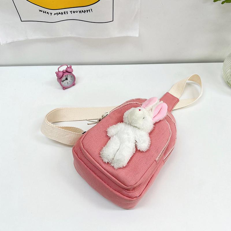 Rabbit Child Cartoon Crossbody Bag Outdoor Leisure Fashion Canvas Bag Shoulder