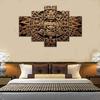 5 шт. ацтекский календарь культура майя 5 шт. холст настенный художественный принт плакат домашний декор картины фотографии HD печать без рамки современный