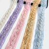 6.5Cm Heavy Industry Multi-Color Bead Embroidery Barcode Clothing Cuffs Skirt Collar Decoration Exotic Ethnic Style Lace