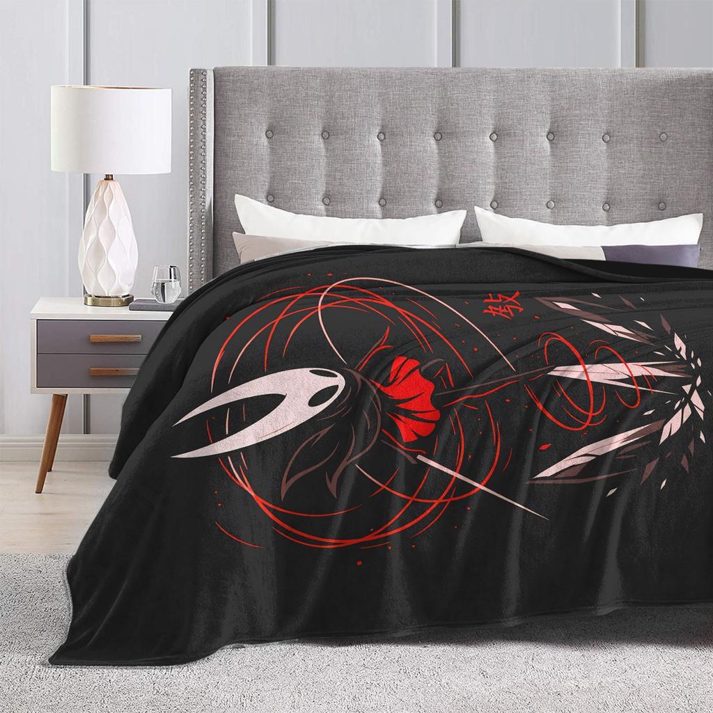Hollow Knight Silksong Plush Blanket Girls Boys Flannel Throw Blanket For Home Decor Soft Warm Custom Quality Bedspread Gift