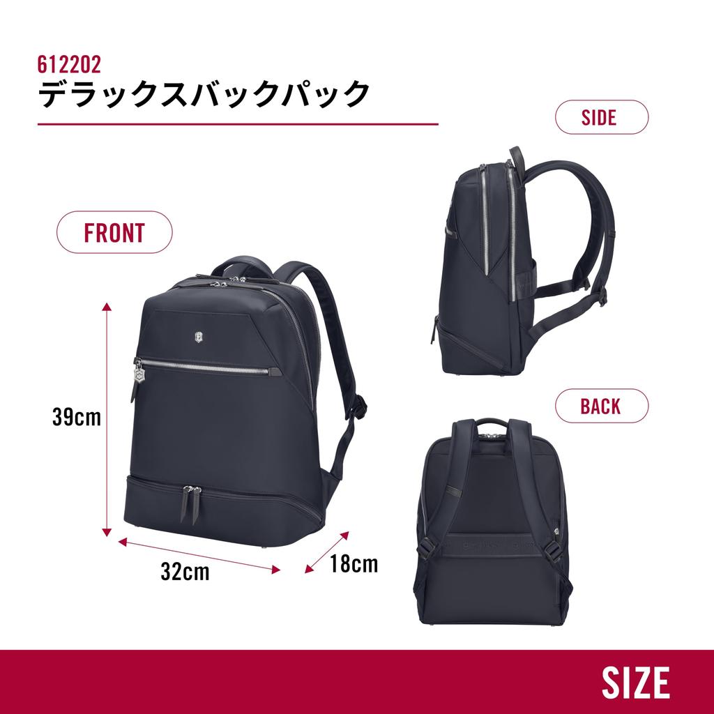 Victorinox Victoria Signature Deluxe Backpack for A4 Tablet 612202 Women, 15-inch PC, Size, Capacity, 18L, Blue,