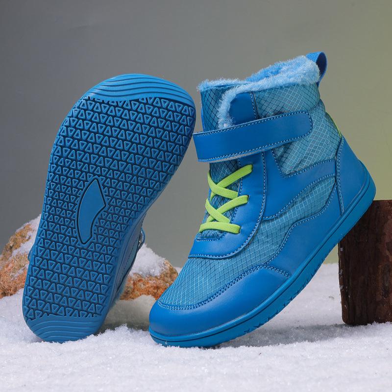 2024 Winter Kids' Wide-Head High-Top Velvet-Lined Snow Boots