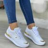Fashion Sneakers Women Lace Up Flats Ladies Outdoor Running Walking Shoes Comfortable Breathable Female Footwear Big Size Zapatos Mujer
