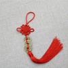 Lucky Charms Mascot Chinese Manual Knot Prosperity Ancient Fengshui Good Fortune CHING Protection Home Car Decor Copper Coins