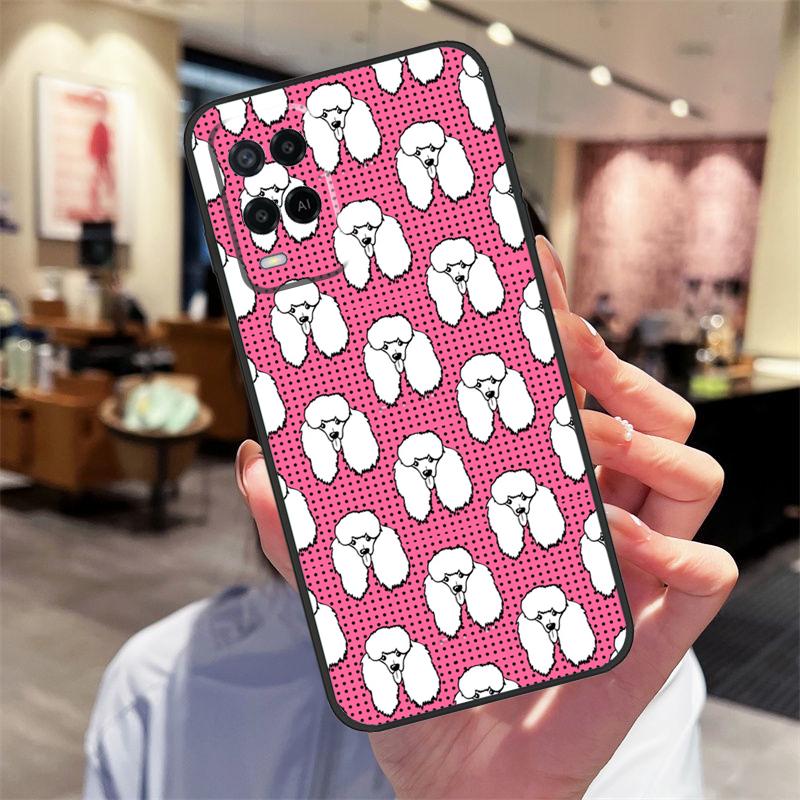 Пудели мультяшные Девчачий милый чехол для Oppo A94 A54 A40 A60 A80 A98 A78 A18 A38 A58 A16 A76 A96 A17 A77 A74 A57S A15