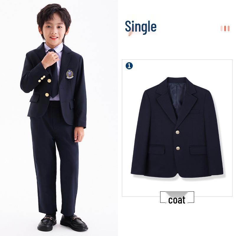 Детский осенне-зимний костюм: Комплект куртка с длинным рукавом и брюки для мальчиков и девочек - Школьная/детсадовская форма