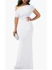 Spring 2024 Women's Off-Shoulder Sleeveless Bodycon Formal Dress
