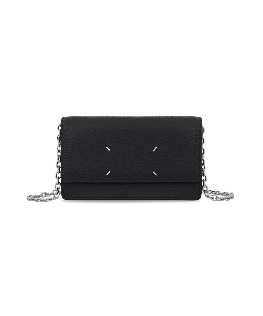 Maison Margiela Medium 4-Stitch Chain Wallet - Black / Sa3Ui0008P4455T8013
