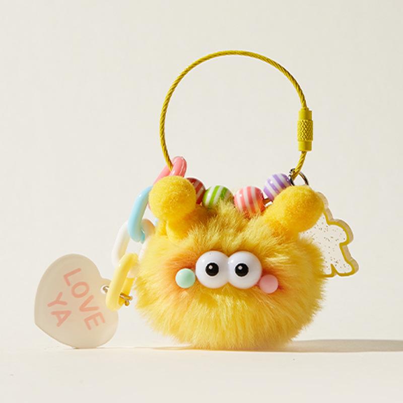 Очаровательный плюшевый брелок-подвеска в виде божьей коровки