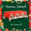 3pcs Christmas Table Cover/Merry Christmas Tablecloth/Snowman Tablecloth, Xmas Tablecloths for Christmas Decor & Christmas Party Supplies