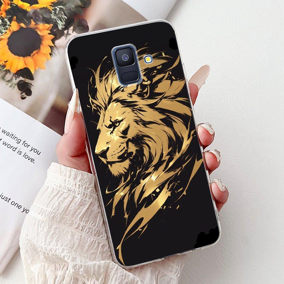 Чехол для Samsung Galaxy A6 2018 Роскошный Расписной Чехол Мягкий Силиконовый Чехол для Телефона Для Samsung A 6 A6 GalaxyA6 2018 Задняя Крышка Coque