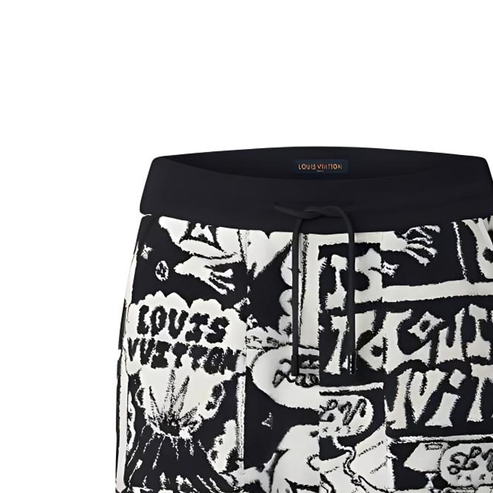 Louis Vuitton Повседневные шорты мужские черные 1AB5DS