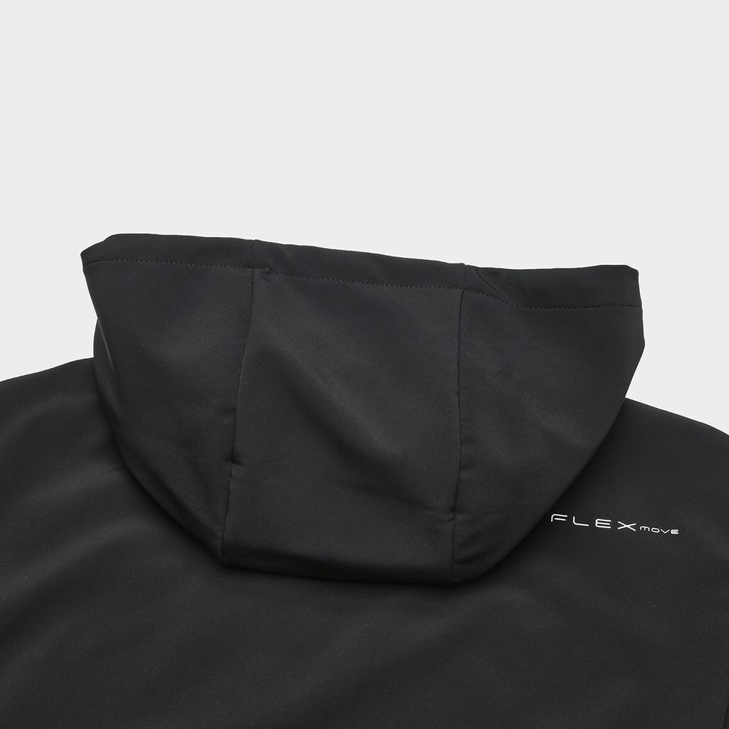 Fila Fitness Solid Color Zip-Up Hooded Sports Jacket Men Jackets Deep-Black A11M411716F-BK