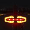 1-5Pcs Bike Tail Light Rechargeable Cycling Back Light with Turn Signals Wireless Remote Control Warning Cycling Light for Night