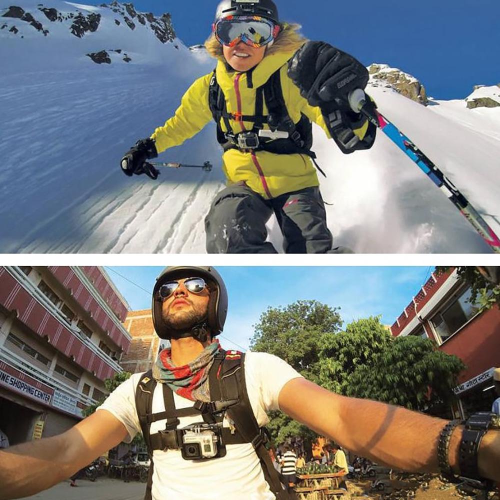 Shoulder Chest Strap Mount Harness Belt For Nikon KeyMission 360/170 Gopro and SUPTig Sports DV Action Cams