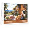 JQ Living 1000 Piece Jigsaw Puzzle, Mansion Overlooking the Sea Jigsaw Puzzle, Childrens Games, Educational Toys