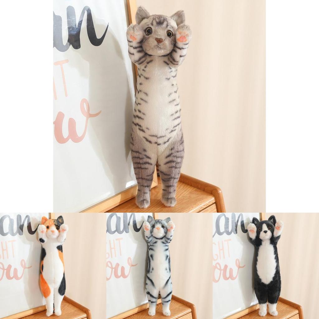 Playful Plush Cat Stuffed Toy Cute Lucky Cat Soft Doll For Kids Bedtime Companion