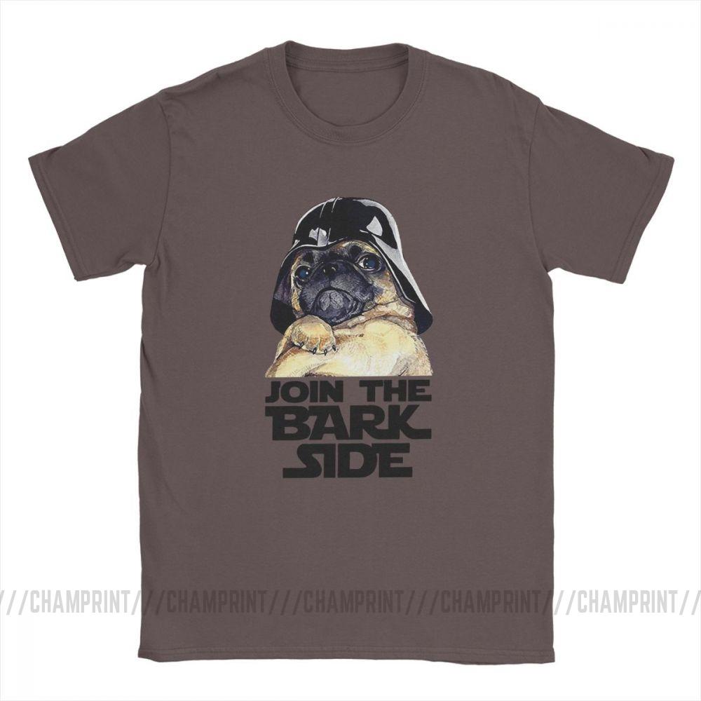 Join The Bark Side Pug Lover Funny T Shirt For Men Dog Puppy Short Sleeve Clothes