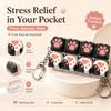 Mechanical Stress Relief Clicker Cat Paw Fidget Keychain Calming Keychain Keys  School Office