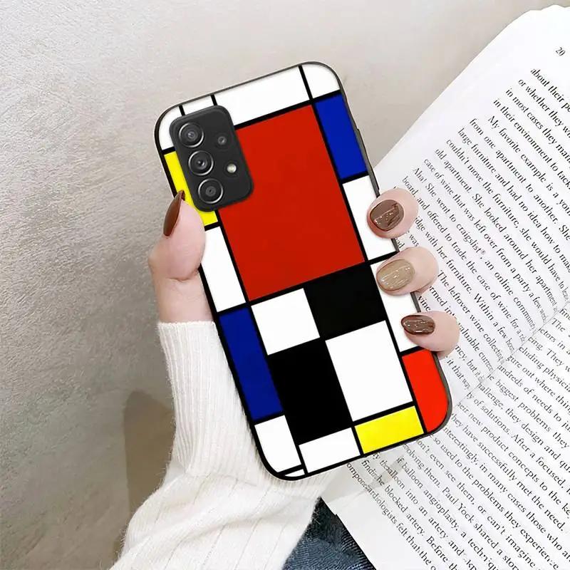 Чехол для телефона RUICHI Bauhaus style abstract piet mondrian для Samsung Galaxy A02 A12 A21 A22 A32 A41 A42 A51 A71 A72 Shell
