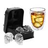 Skull Ice Ball Mold Flexible Silicone Ice Tray for Cocktails Whiskey Halloween Horror Theme Ice Cube Maker for Spooky Parties Gothic Events