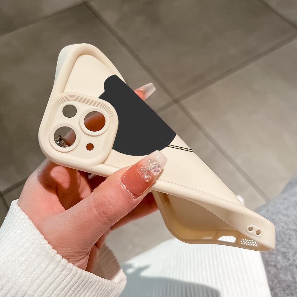 Мягкие силиконовые квадратные лестницы с мультяшным узором, полное покрытие, защита камеры, противоударный чехол для iPhone Infinix Tecno Vivo