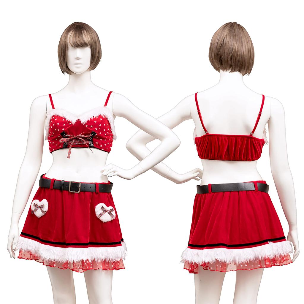 SugarWhip Love Cape Santa Cosplay Red [Clear Stone] Womens