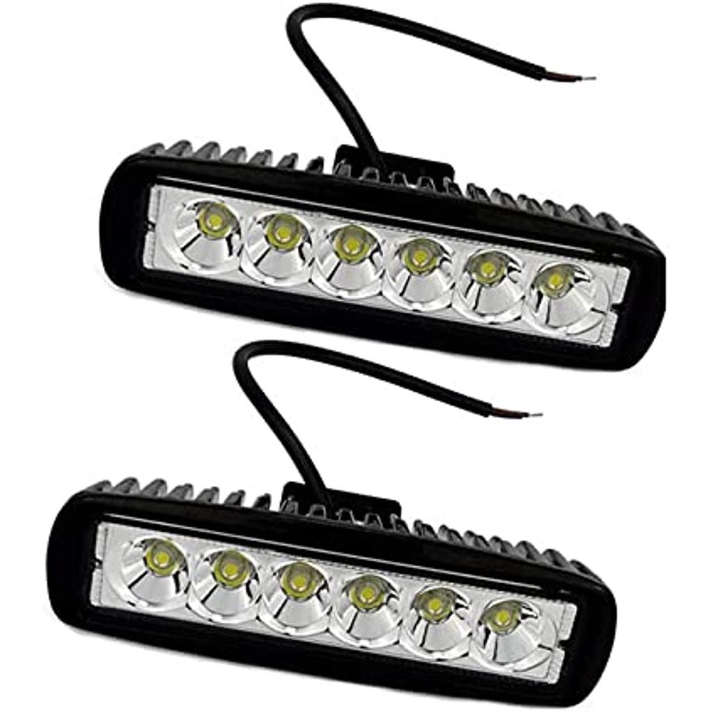 Светодиодные фары для бездорожья 18 W Светодиодные фары Рабочее освещение 12 В / 24 В Дополнительное освещение 6 000 K IP67 Водонепроницаемый Для внедорожника Джип Грузовик Трактор или