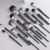 Silk Family Makeup Brush Set: Contour, Loose Powder, Blush, Blending, Eyebrow, Eye & Nose Shadow Brushes.