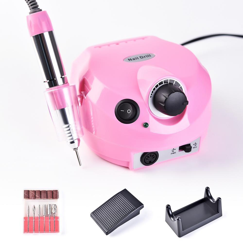 35000 об/мин, электрическая пилочка для ногтей, набор фрез для маникюра, педикюра, профессиональное устройство для полировки ногтей