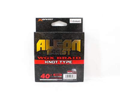 YGK Узел оплетки Algon Assist WX, тип 6 м, размер 40, 360 фунтов, серебро (9668)