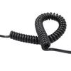 Пружинный спиральный черный пружинный кабель 3 жилы 22AWG Пружинный спиральный кабель Растяжение от 1 метра до 15 метров Телескопический провод Втягивающаяся катушка (Размер : Растяжка 2